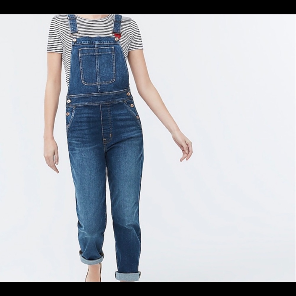 J. Crew “Broken In Coastline Blu” Overalls
